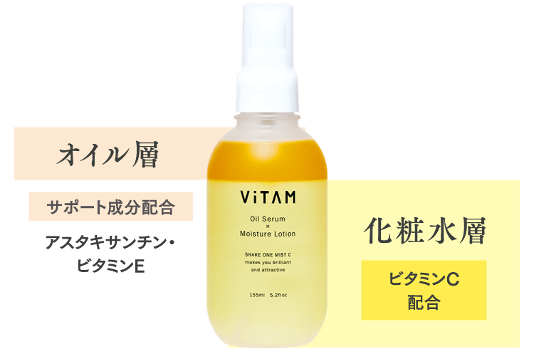 オイル層　化粧水層